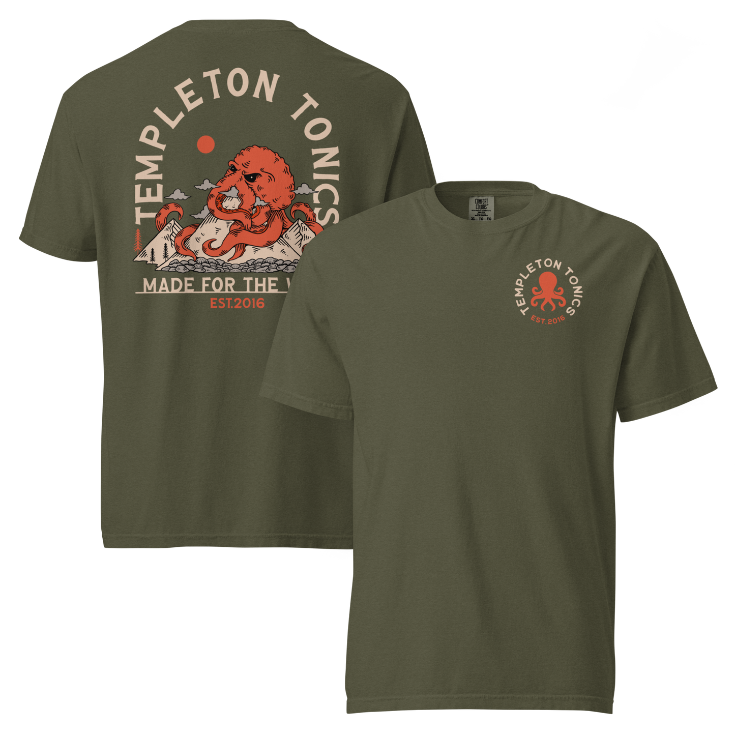 Mount Kraken – Garment-Dyed Heavyweight Tee